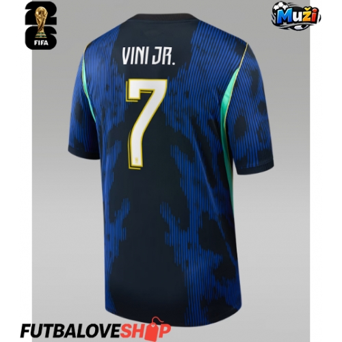 Dres Brazília Vinicius Junior #7 Preč MS 2026 Krátky Rukáv